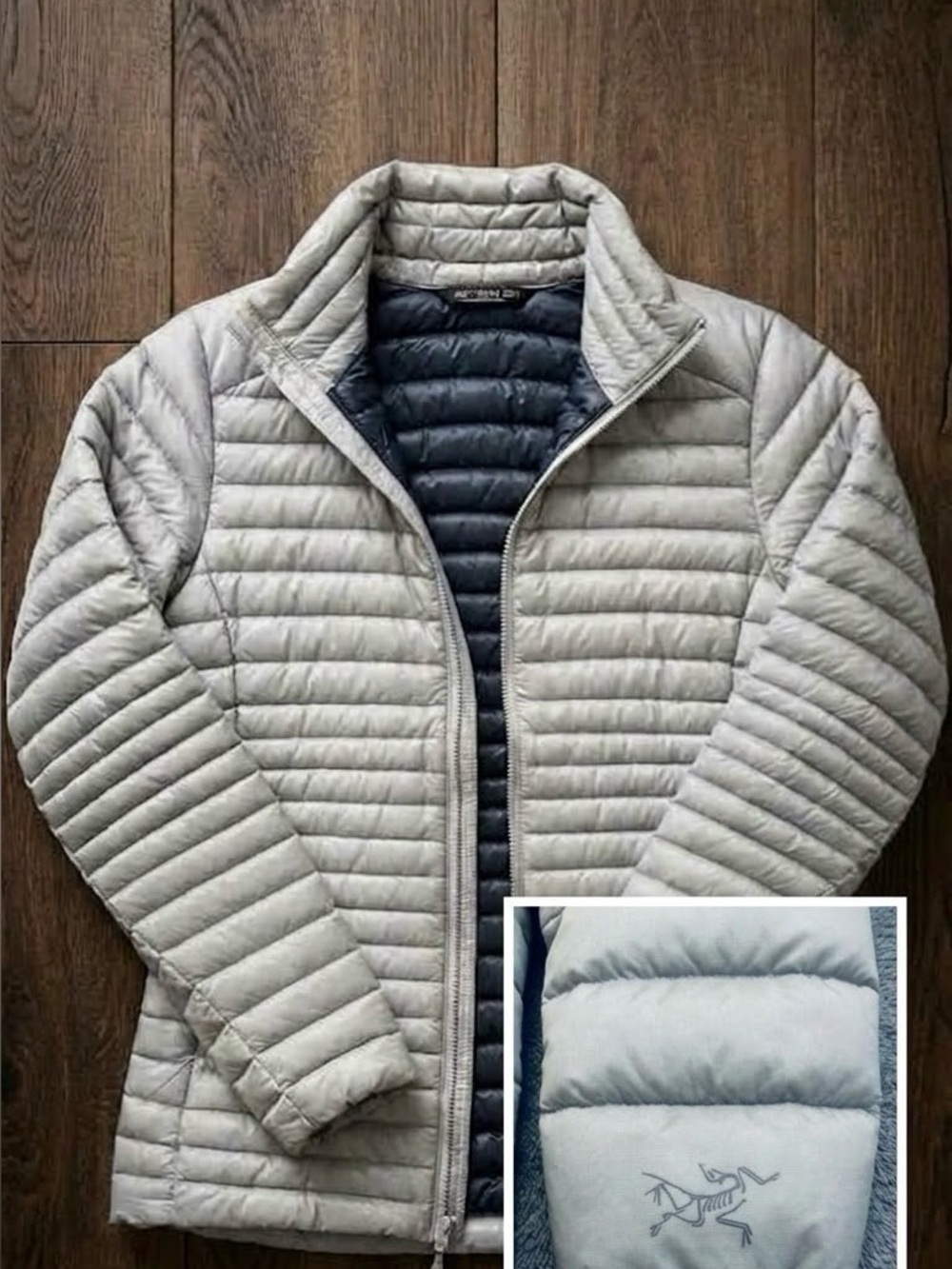 Arc’teryx Women’s Yerba Jacket UL goose down puffer full zip fitted in sz M